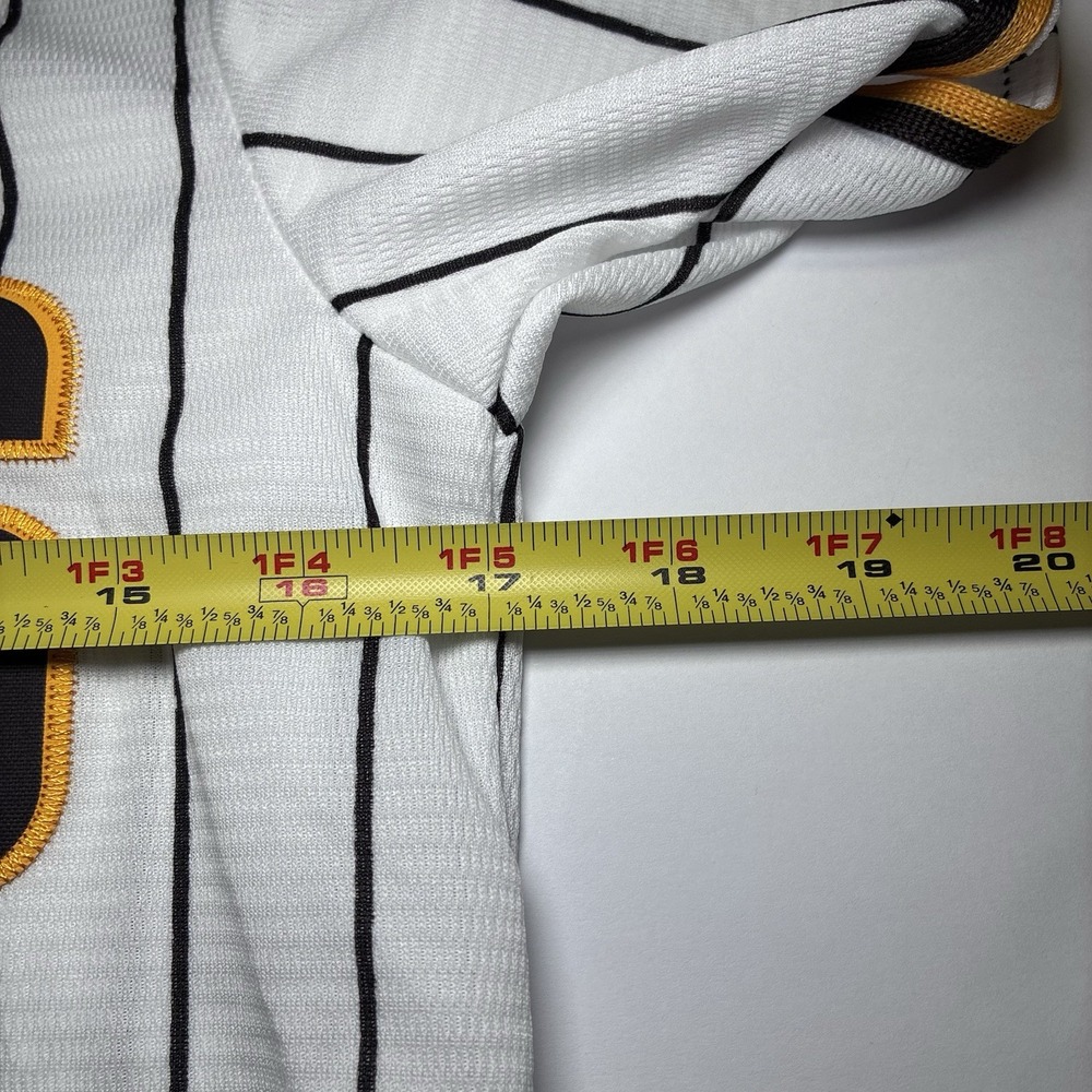 San Diego Padres Youth Large Baseball Jersey and Visor Set White Pinstripe NWT - Picture 12 of 12
